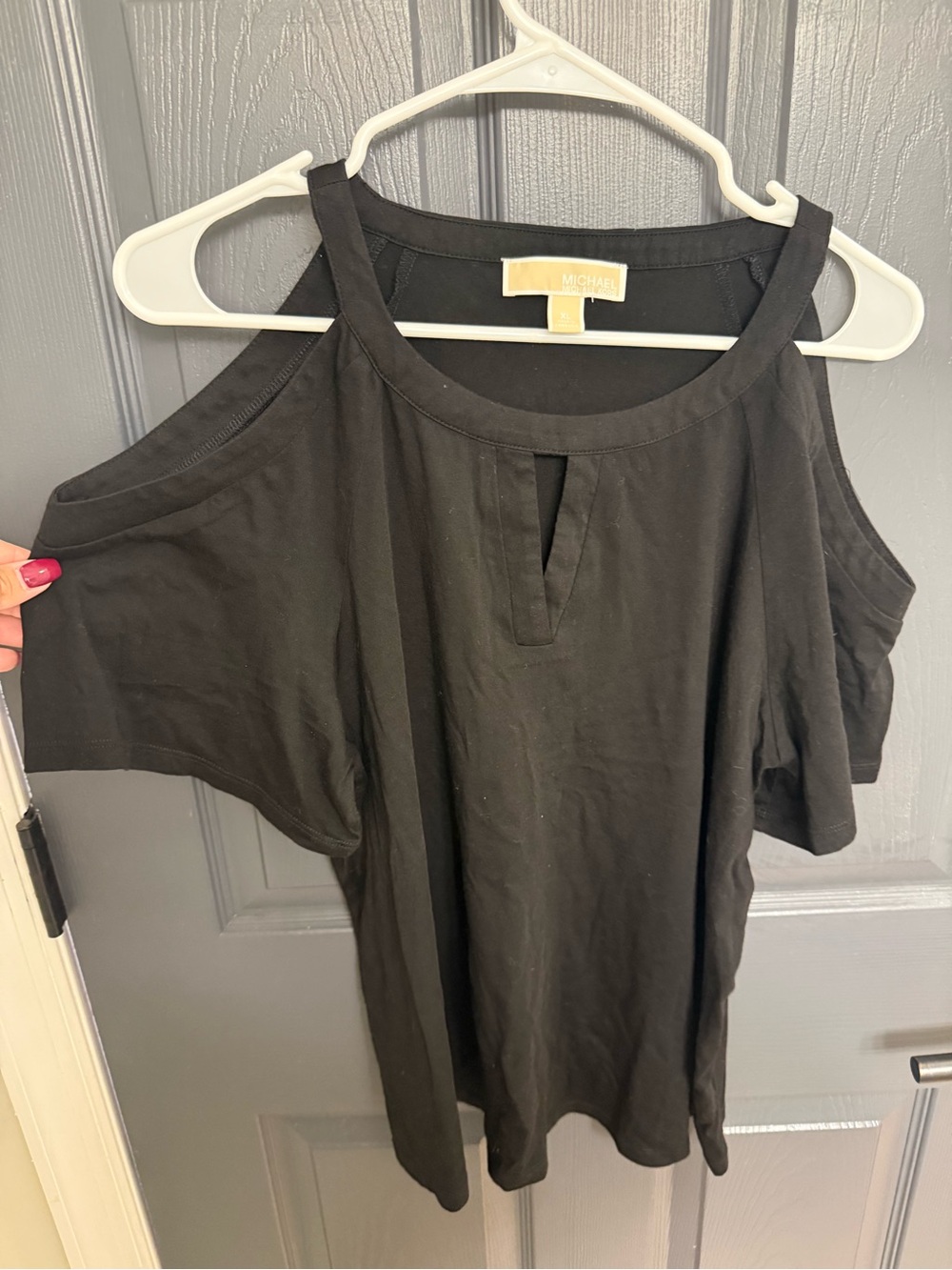 Womens Michael Kors Cold-Shoulder shirt